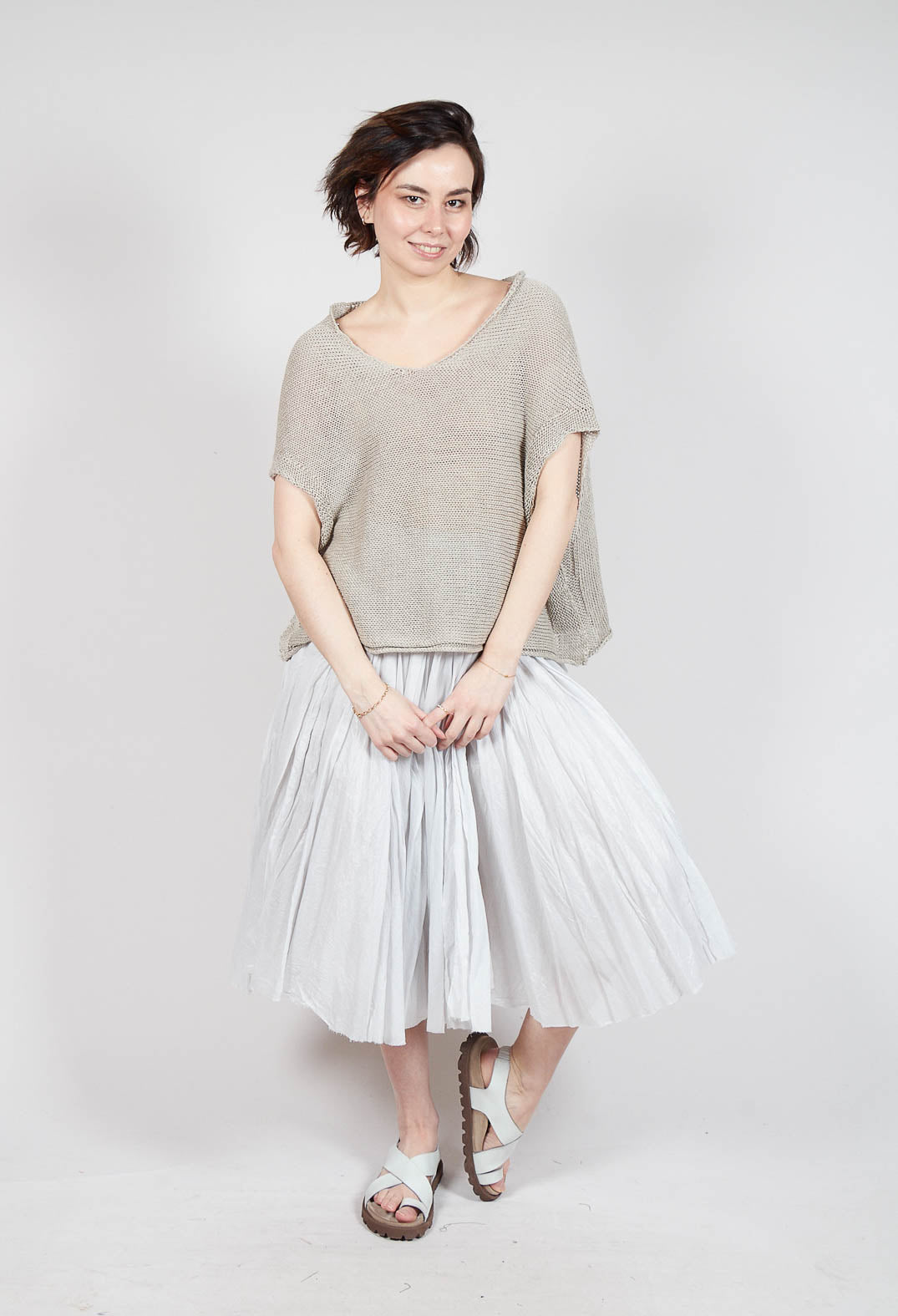 Open Knit Jumper in Dust