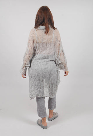 Sheer Knitted Dress in Moon Mel