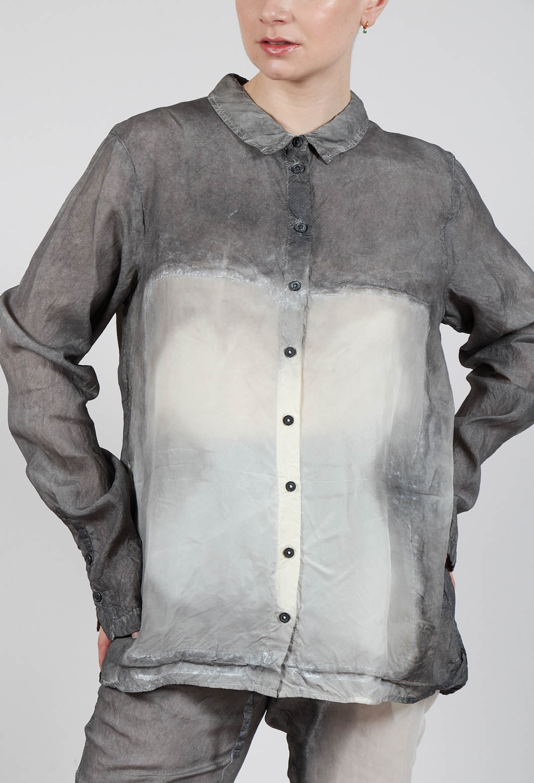 Button Up Shirt in Asteroid Pigment