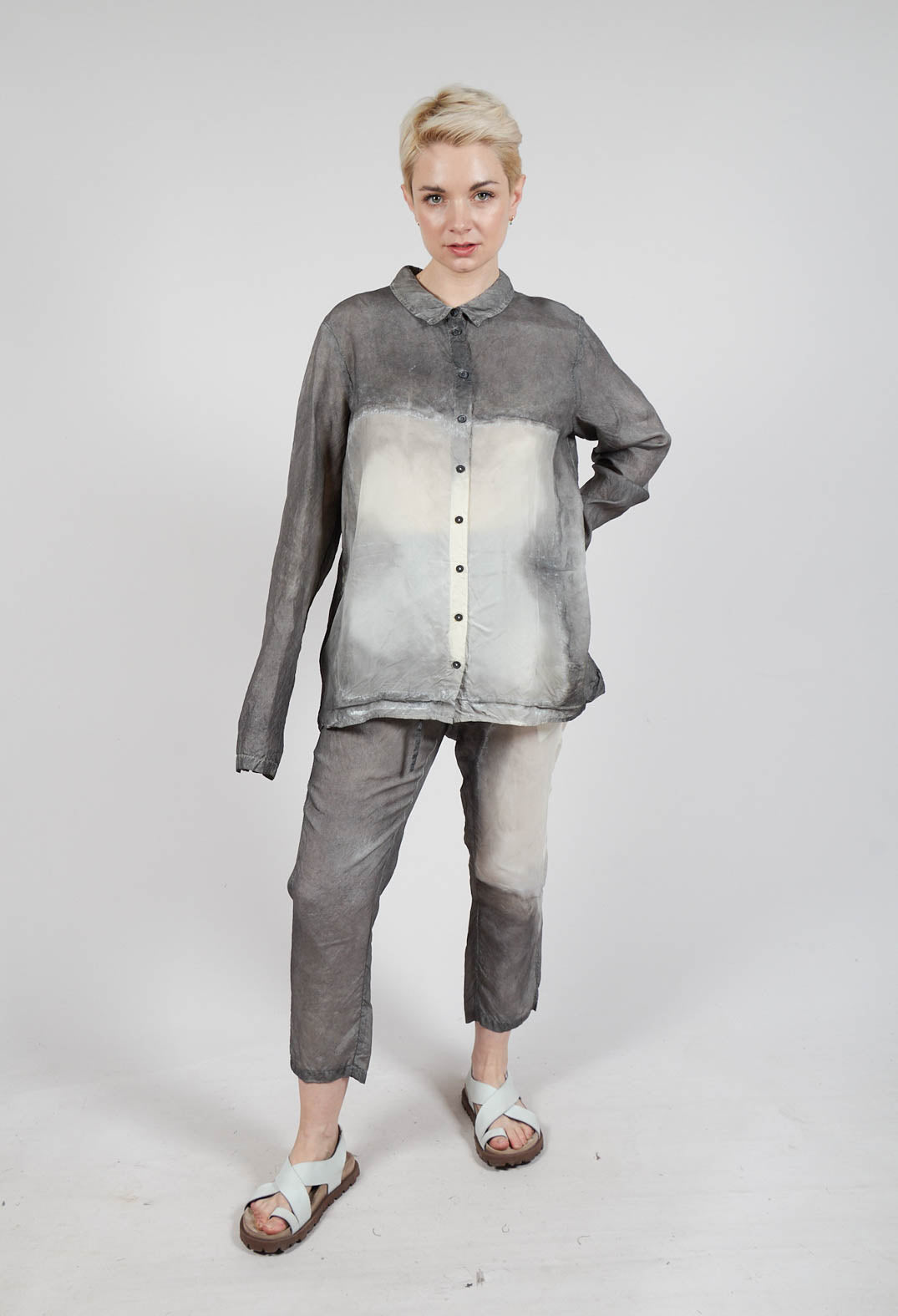 Button Up Shirt in Asteroid Pigment
