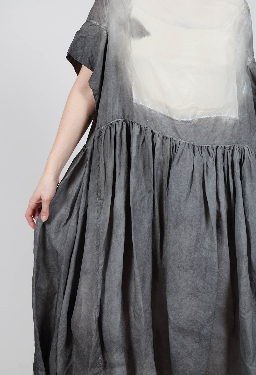 Pleat Skirt Dress in Asteroid Pigment