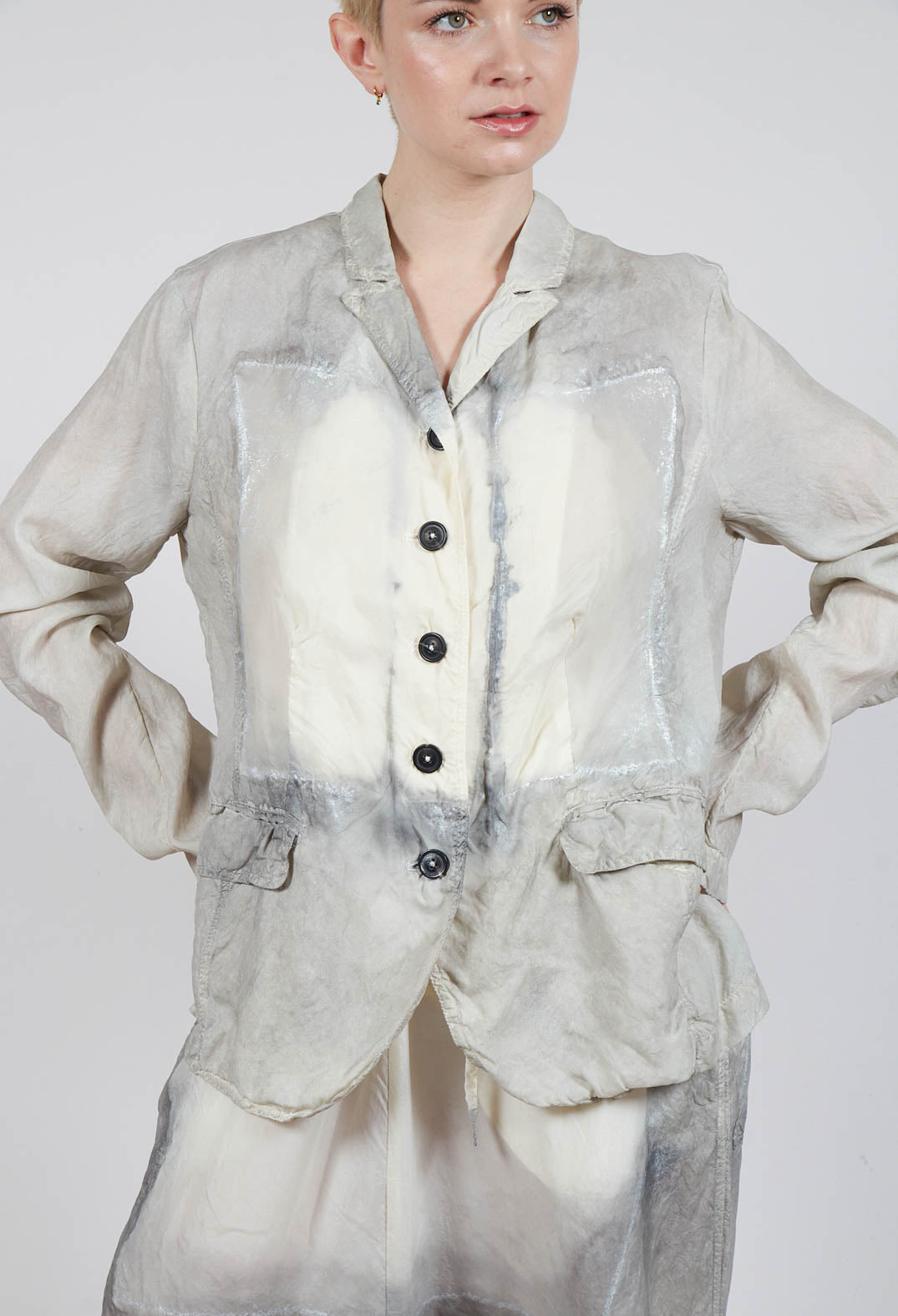 Slim Fit Jacket in Moon Pigment