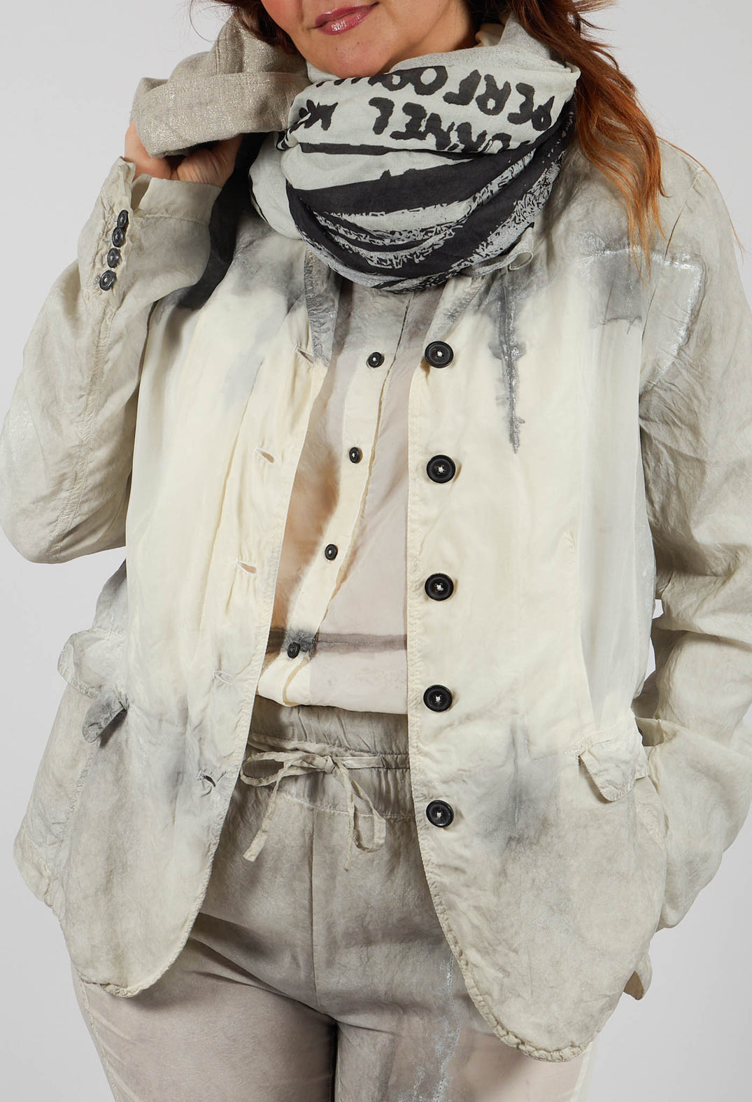 Slim Fit Jacket in Moon Pigment