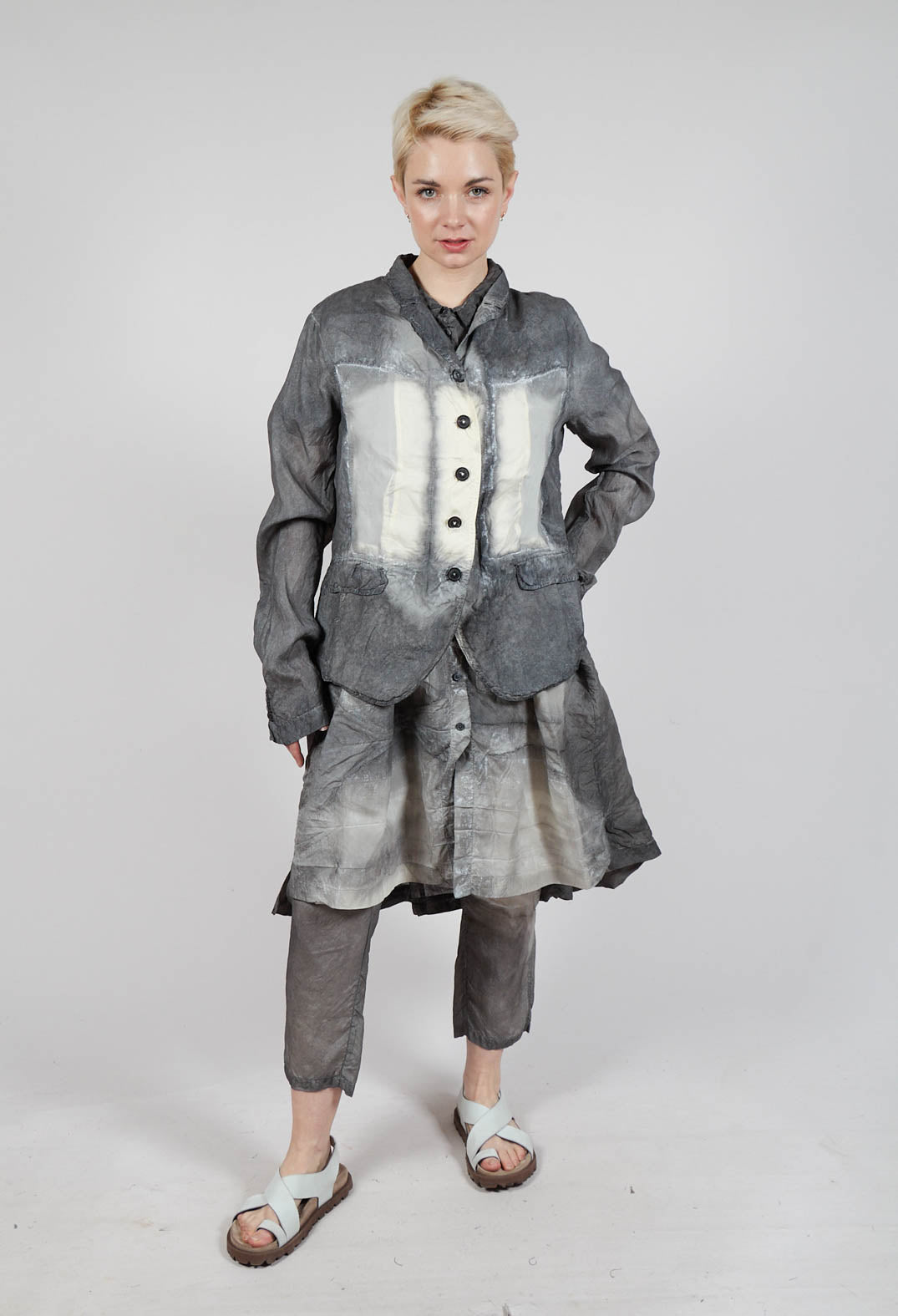 Slim Fit Jacket in Asteroid Pigment