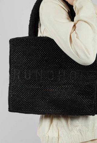 Medium Raffia in Black