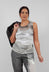 Sheer Print Dress in Moon Pigment