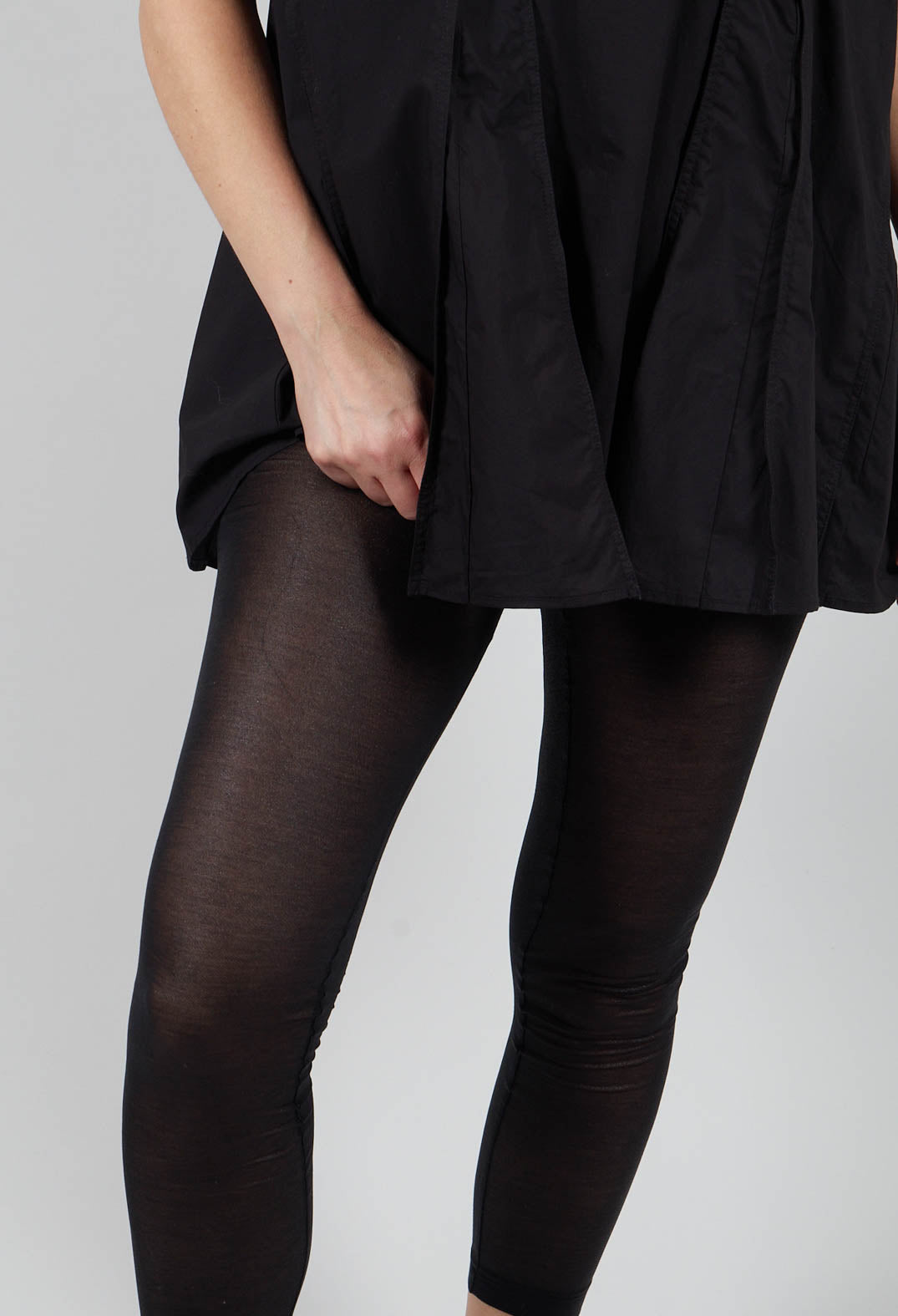 Sheer Leggings in Black Sparkle