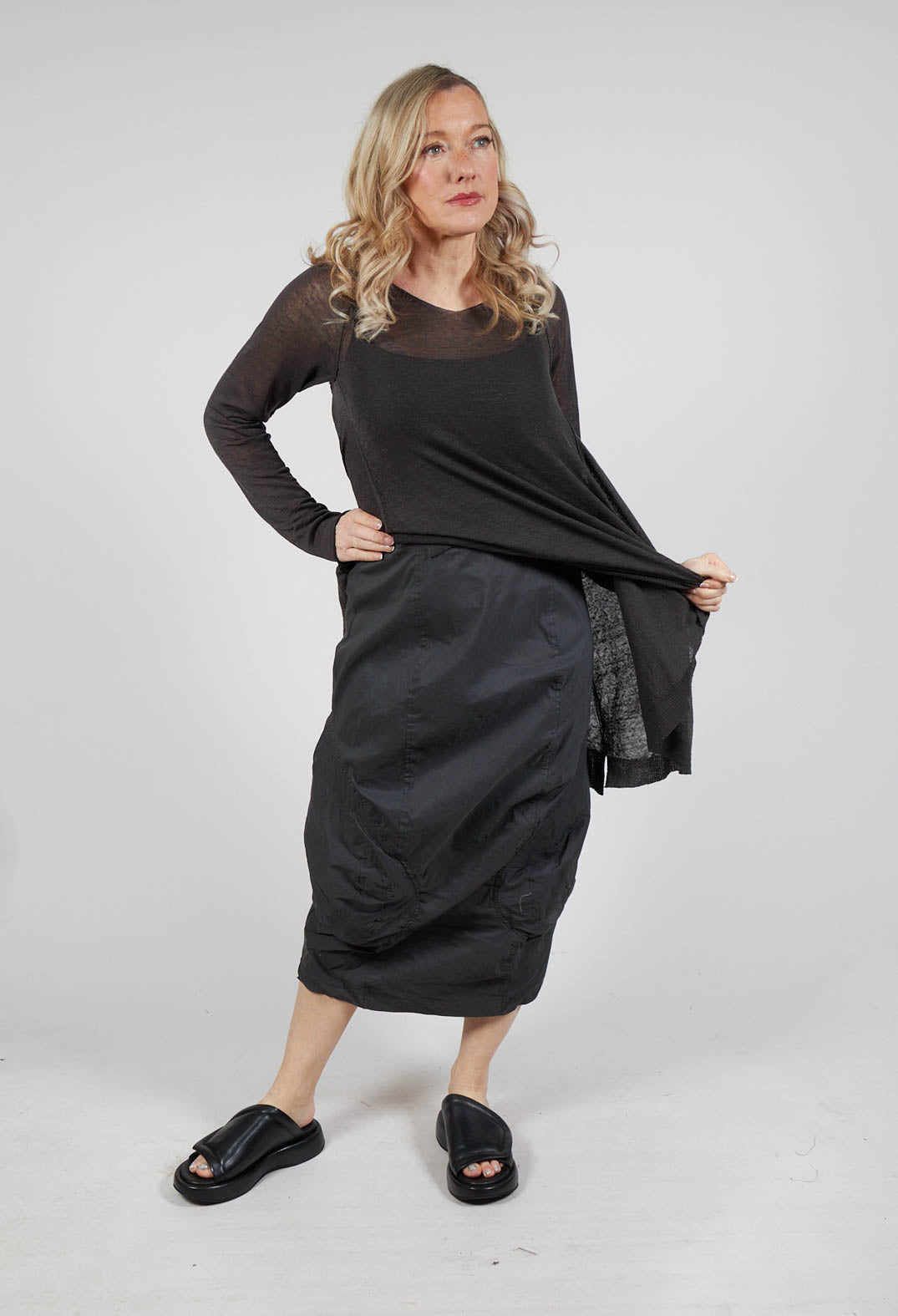 Pull On Pencil Skirt in Asteroid