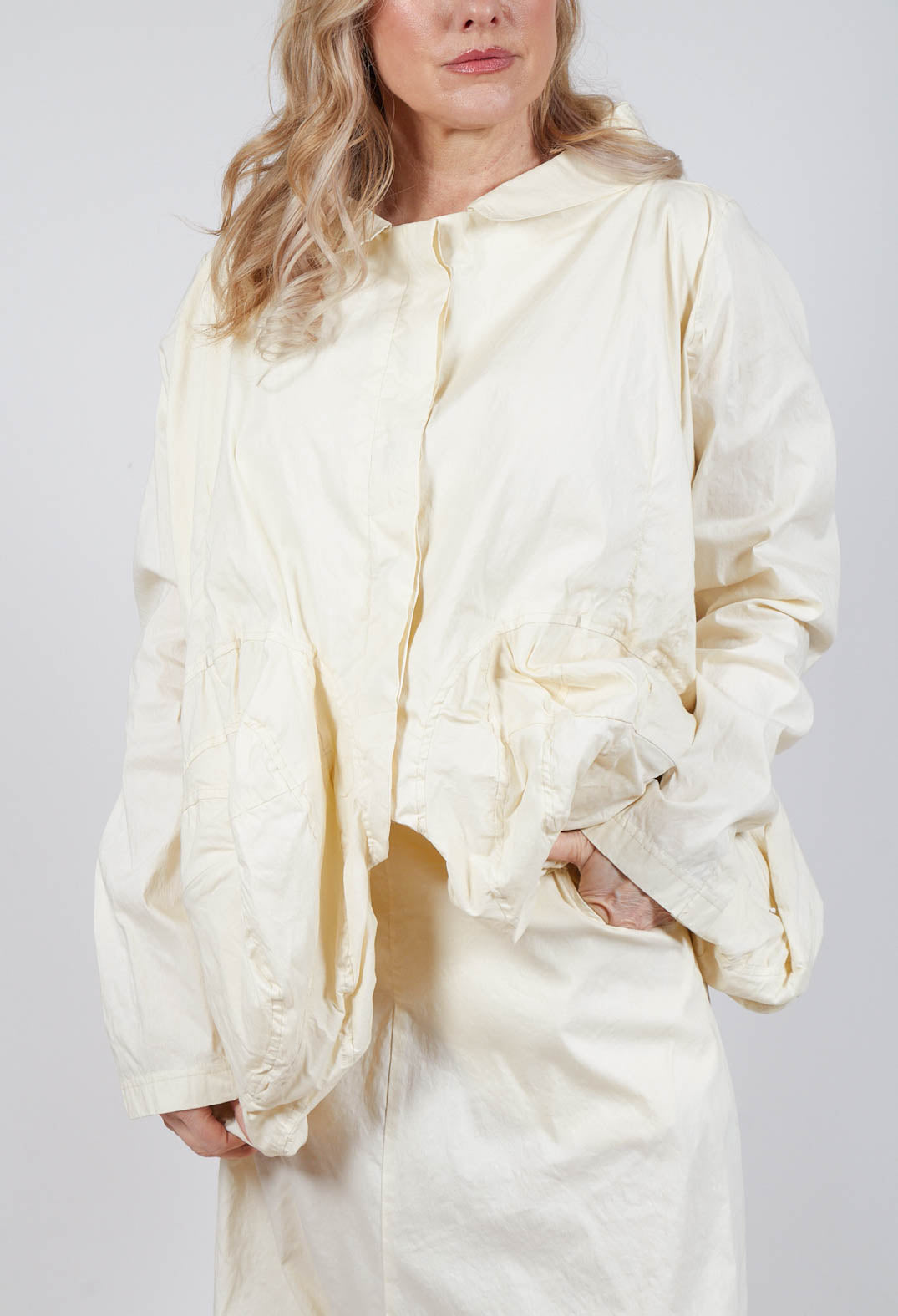 Peplum Hem Jacket in Galaxy