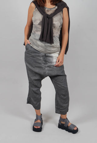 Linen Trousers in Asteroid Pigment