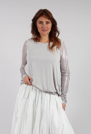 Curved Sleeveless Top in Moon