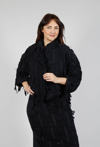 Shredded Jacket in Black