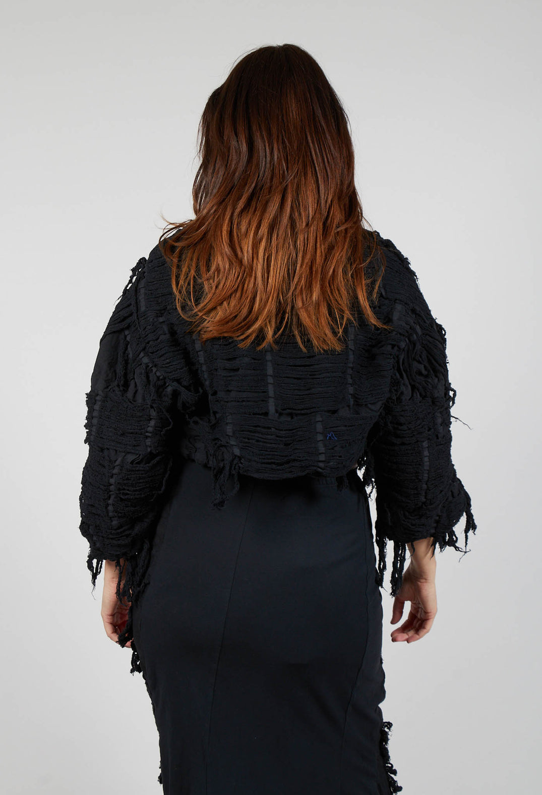 Shredded Jacket in Black