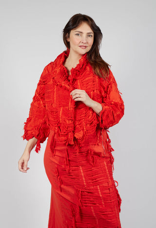 Shredded Jacket in Mandarine