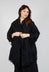 Shredded Coat in Black