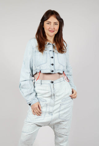Cropped Lightweight Utility Jacket in Bleachwash