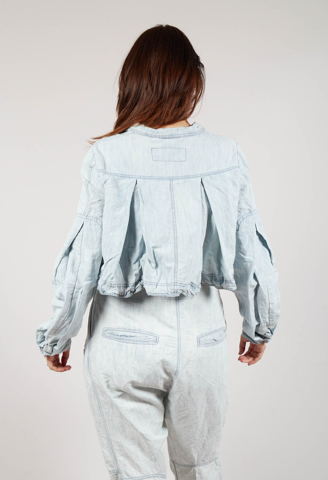 Cropped Lightweight Utility Jacket in Bleachwash