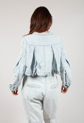 Cropped Lightweight Utility Jacket in Bleachwash
