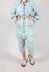 Drop-Crotch Straight Leg Jeans in Semibleach