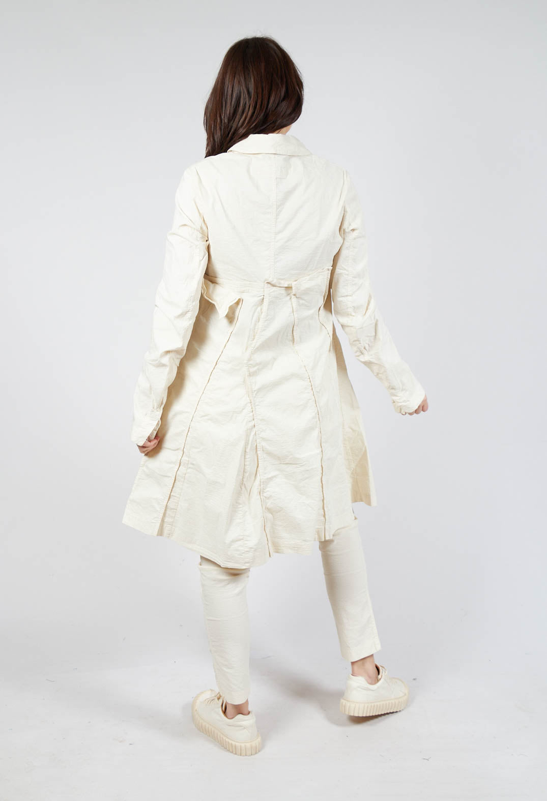 A-Line Structured Coat in Greige