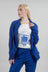 Tailored Half-Zip Jacket in Royal