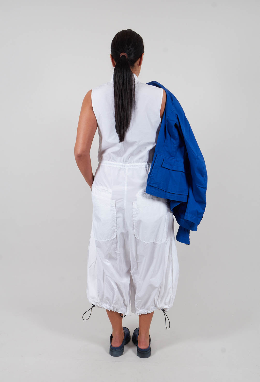 Pull Toggle Jumpsuit in Semi Bleach