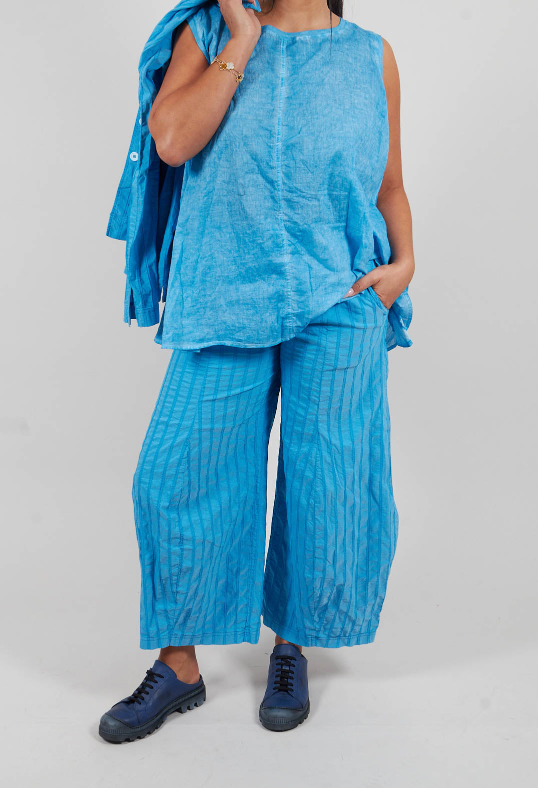 Tulip Hem Trousers in Malibu