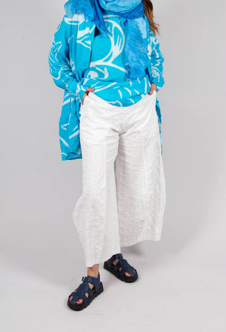 Tulip Hem Trousers in Offwhite
