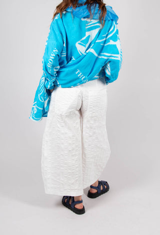 Tulip Hem Trousers in Offwhite