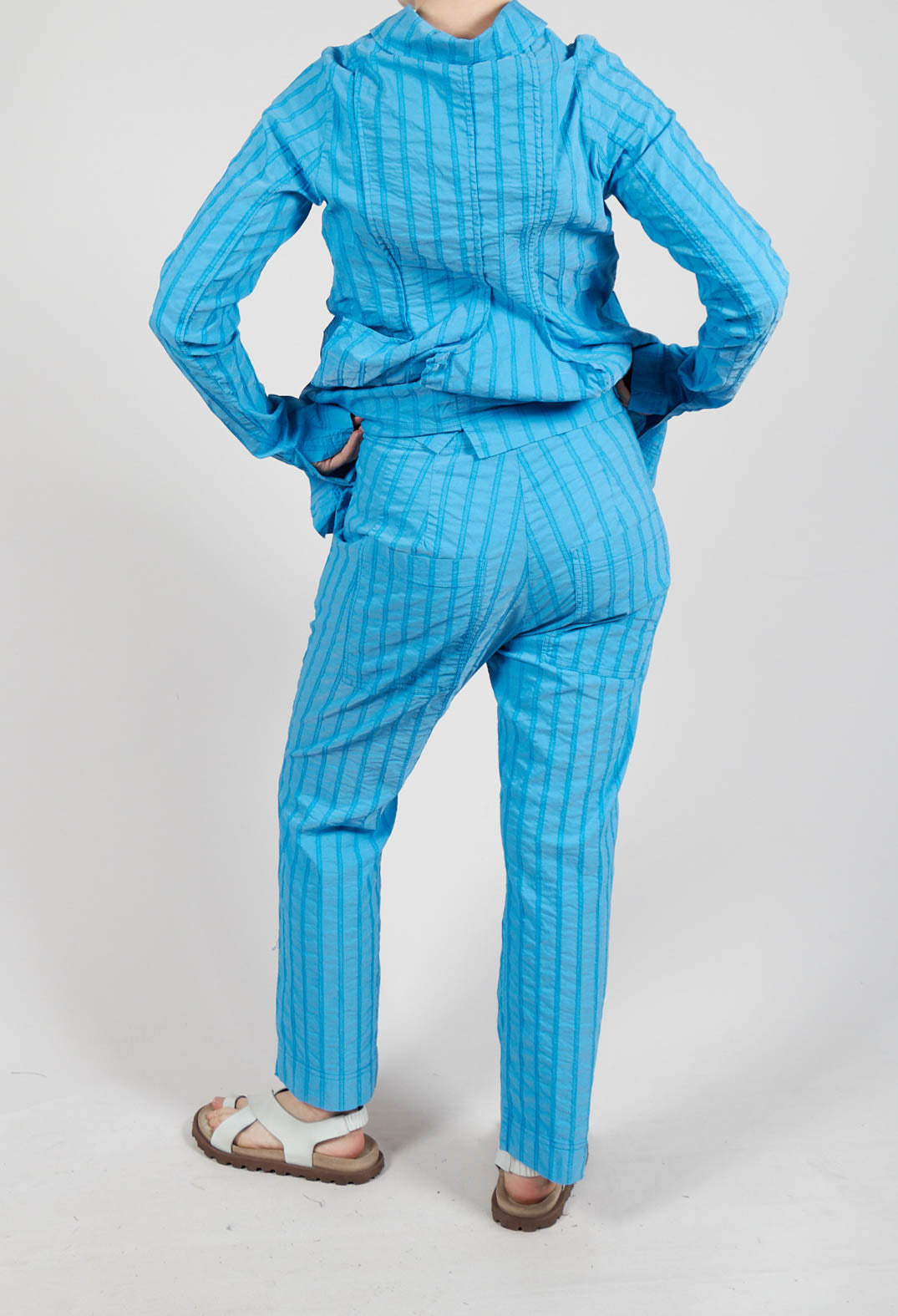 Pull On Straight Leg Trousers in Malibu