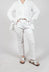 Pull On Straight Leg Trousers in Offwhite