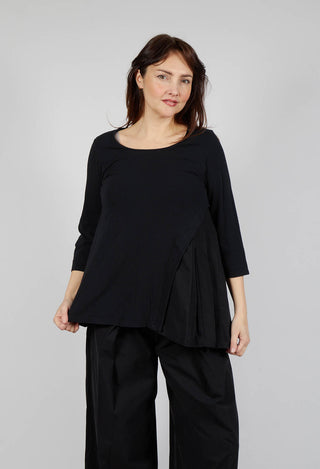 Top with Flared Insert in Black