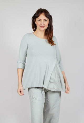Top with Flared Insert in Grey