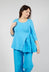 Top with Flared Insert in Malibu