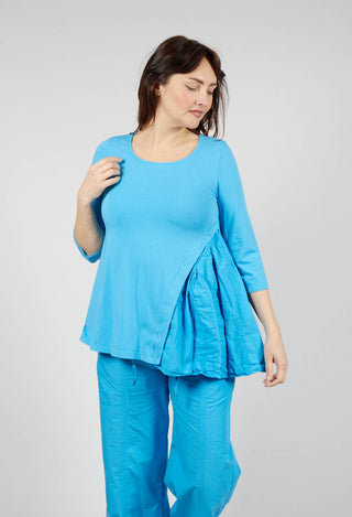 Top with Flared Insert in Malibu
