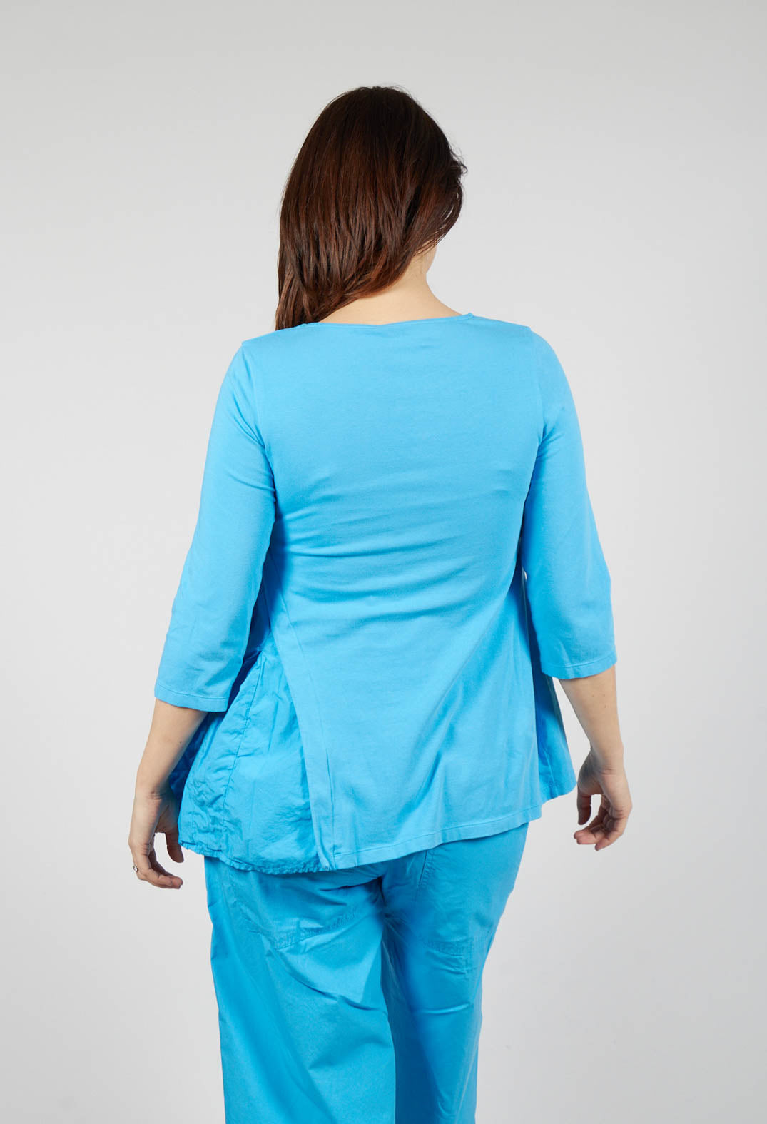 Top with Flared Insert in Malibu