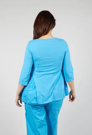 Top with Flared Insert in Malibu