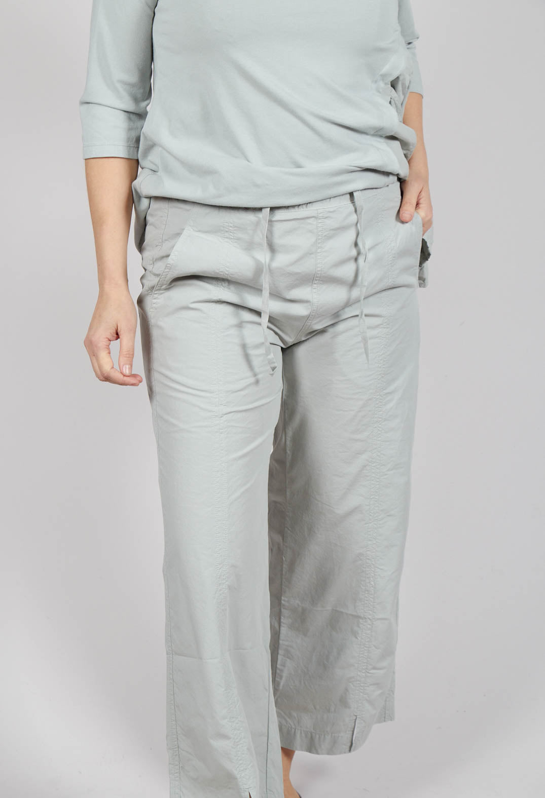 Wide Leg Trousers in Grey