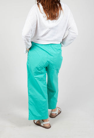 Wide Leg Trousers in Aqua