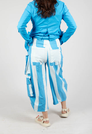 Balloon Trousers with Feature Pockets in Malibu Print
