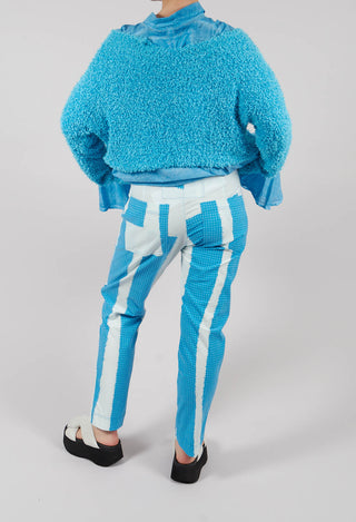 Slim Leg Pull On Trousers in Malibu Print