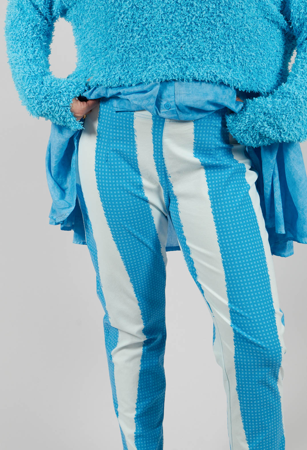 Slim Leg Pull On Trousers in Malibu Print