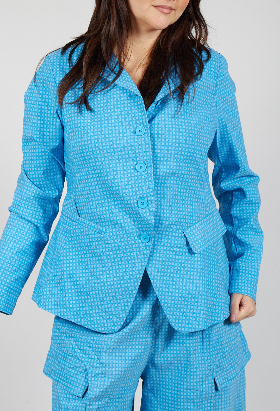 Fitted Jacket in Malibu Check