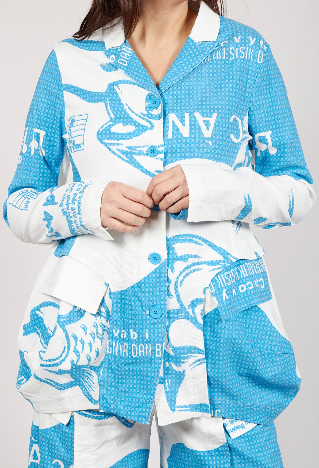 Tulip Hem Jacket in Malibu