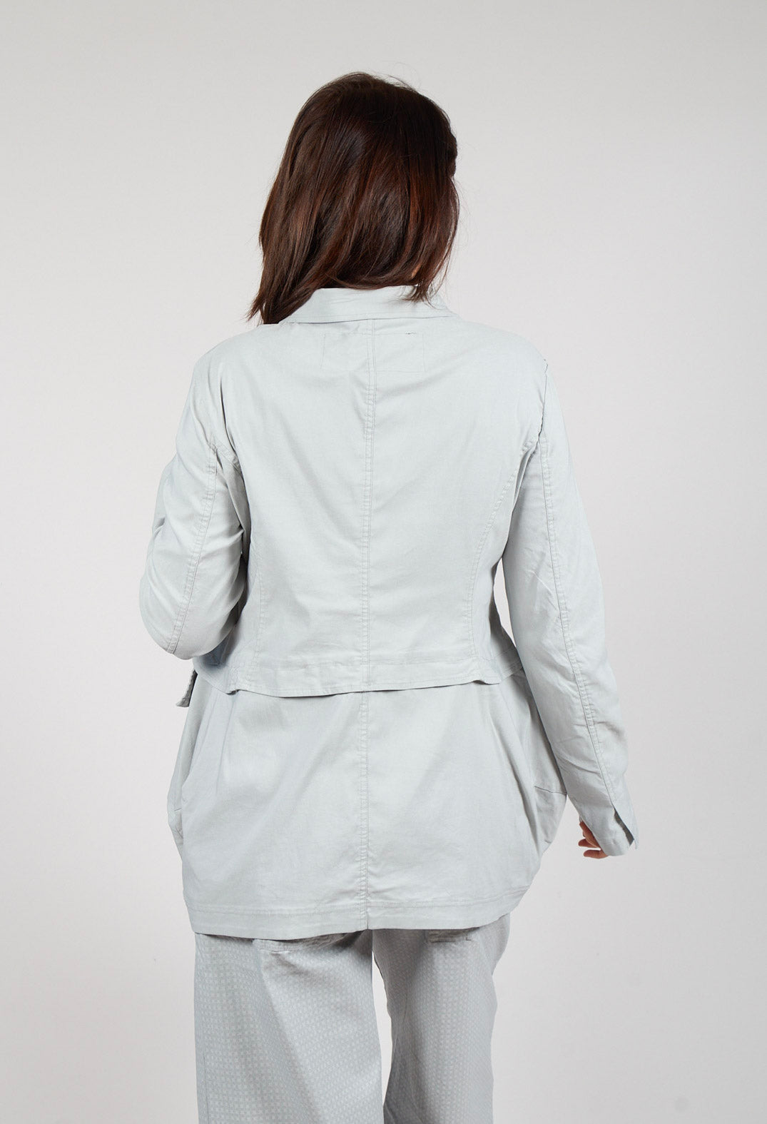 Tulip Hem Jacket in Grey