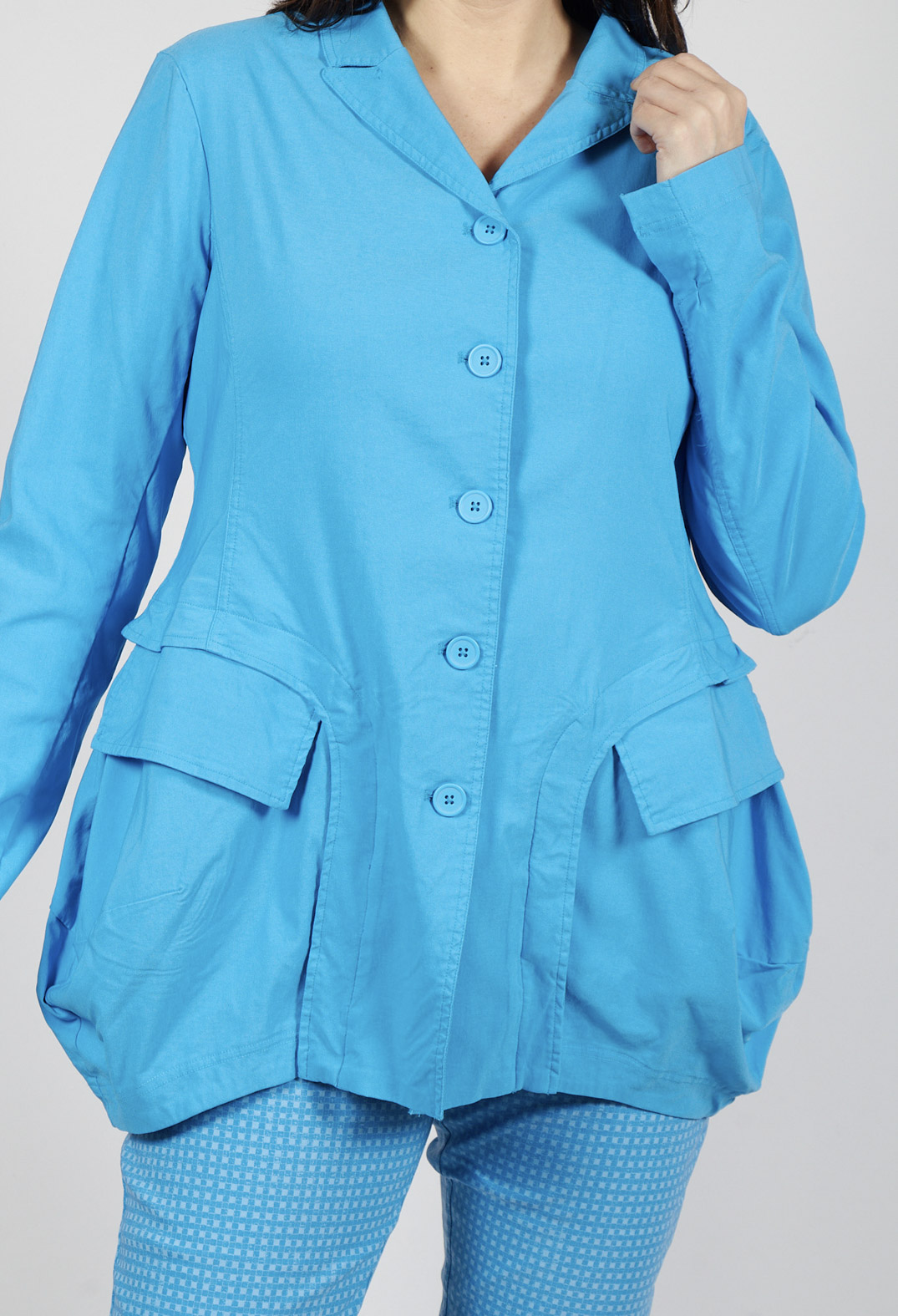 Tulip Hem Jacket in Malibu