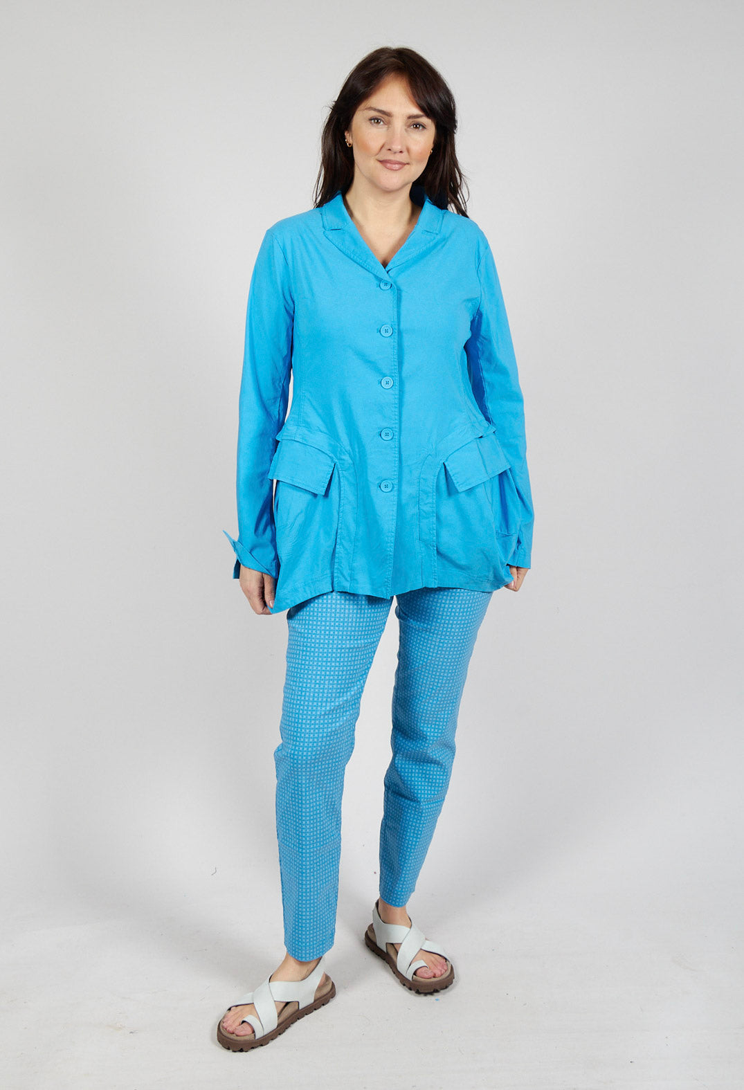 Tulip Hem Jacket in Malibu
