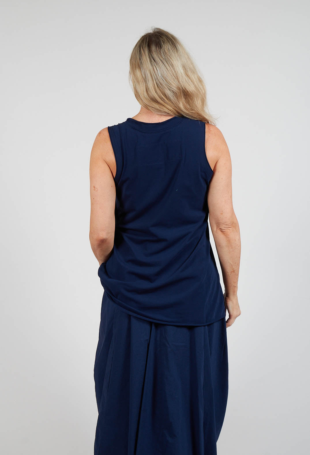 Jersey Vest Top in Navy Jersey Vest Top in Navy
