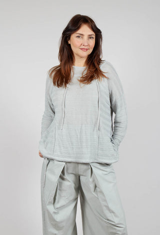 Lightweight Hooded Pullover in Grey