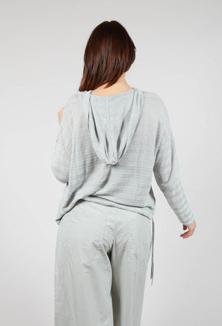 Lightweight Hooded Pullover in Grey